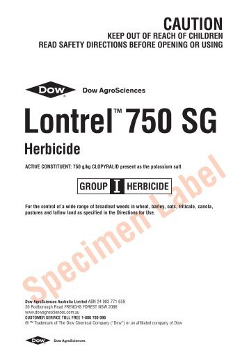lontrel label